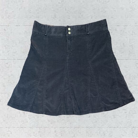 Athleta Whenever Corduroy Skirts Dark Gray Size 8 - Picture 1 of 11